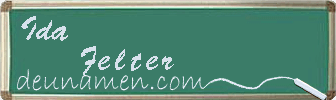 Ida Felter Visitenkarte